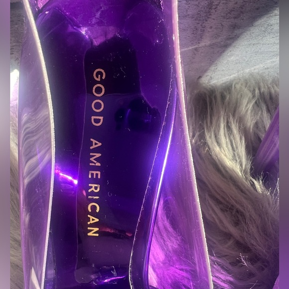 GOOD AMERICAN CINDER-F*CKING-RELLA JEWELED CLEAR PUMP NWOB - Picture 13 of 16